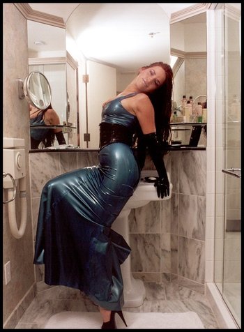 Naughty Babe looks stunning in her Latex Dress - Wasteland-BDSM-Latex-Dress(15)