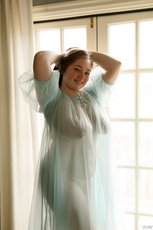 BBW Rose Fessenden teases with curves in negligee — 3