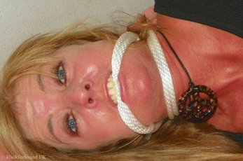 Mature blonde tries bondage and she likes it — 9