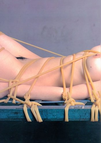 Tied up Brunette Chick Poses Sexy like a Model - Wasteland-BDSM-Rope-Duct-Tape(14)