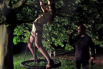 Cherry Bright gets tied to a Tree in her Underwear - Cherry-Bright-bondage(8)