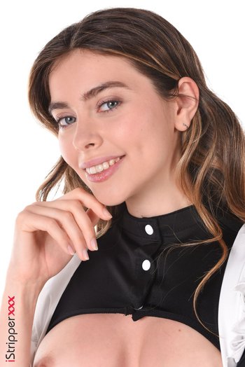 Kinky maid Alissa Foxy takes off her black panties and spreads legs 005