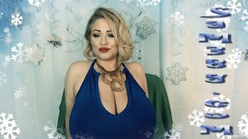 Samantha 38G popping out her Tits and licking Toy - Samantha-38G-christmas(1)
