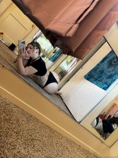 Solo amateur Dakota Marr smoking a cigar and posing — 9