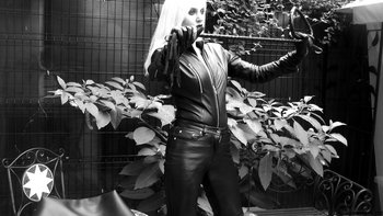 Foxy Goddess Celine Outside models Black Leather - Goddess-Celine-Leather-Goddess(6)