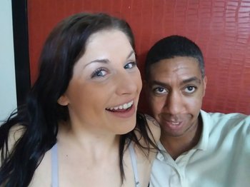 Naughty chick loves fucking with two guys at once - 000012
