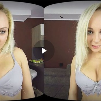 Sexy blonde Babe Naomi Nevena in some VR Porn video