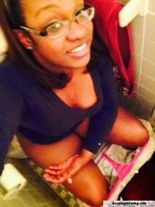 Chubby ebony babes love taking pictures in the bathroom — 15