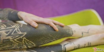 Tattooed couple having wild sex on the green couch - Dirty-Dreaz-Filmz-Tattooed (2)