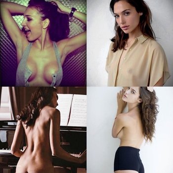 Gal Gadot nude and sexy leaked collection showing off her topless boobs