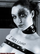 Sexy babe with hot body gets restrained with belts — 12
