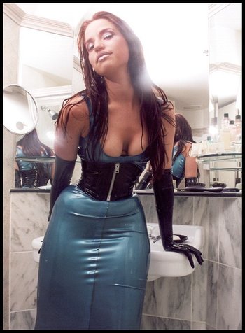 Naughty Babe looks stunning in her Latex Dress - Wasteland-BDSM-Latex-Dress(10)