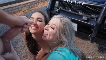 Wild sluts Rocky Emerson and Kaiia Eve sharing nasty cop's big cock - Rocky-Emerson-Kaiia-Eve-cock-sharing (13)