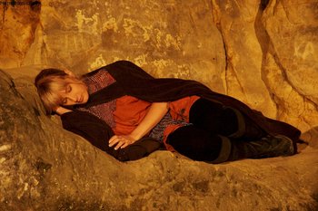 Blonde girl Natalli Diangelo having fun in the local cave - Blonde girl Natalli Diangelo having fun in the local cave 013