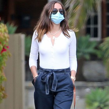 Ana De Armas walking her dog in Los Angeles