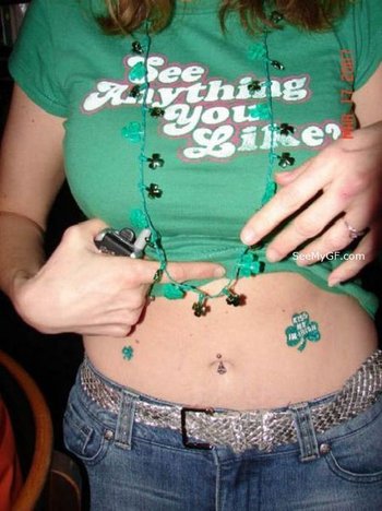 Hot Girlfriends going wild for St. Patricks Day - StPaddys32